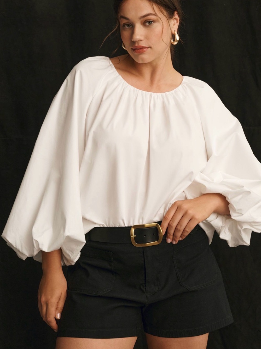 NWT Anthropology Mare Mare Long Sleeve Crew Neck Blouse - Picture 3 of 6